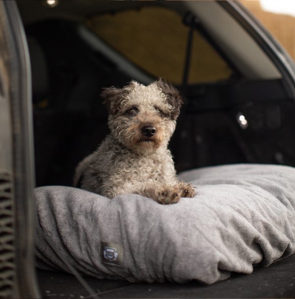 Bamboo Drying Cushion Cover in Gun Metal by Lords & Labradors Sale