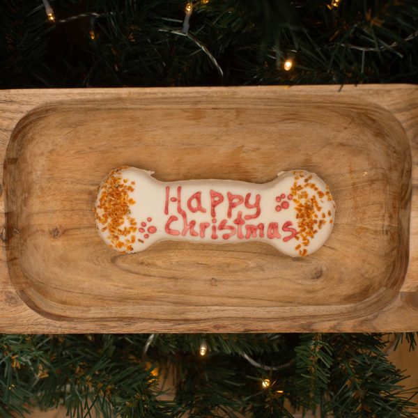 Happy Christmas Bone by Laughing Dog Cheap