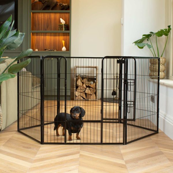 Puppy Play Pen & Crate Extension in Black by Lords & Labradors Online Hot Sale