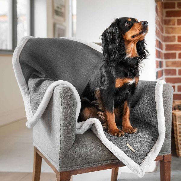 Essentials Herdwick Blanket in Graphite by Lords & Labradors Online Sale