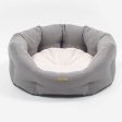 Essentials Twill Oval Bed in Slate by Lords & Labradors Online Sale