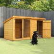 Mercia Berkshire Outdoor Dog Kennel & Run 8 x 4ft For Discount