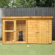 Mercia Berkshire Outdoor Dog Kennel & Run 8 x 4ft For Discount