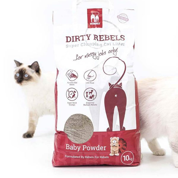 Dirty Rebels Baby Powder Cat Litter 10 Litres Online Sale