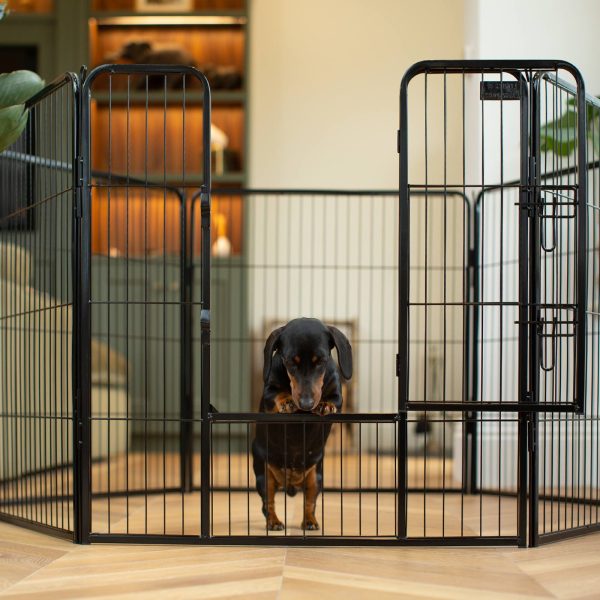 Puppy Play Pen & Crate Extension in Black by Lords & Labradors Online Hot Sale