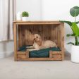 Wooden Broadsand Open Dog Crate by Lords & Labradors on Sale